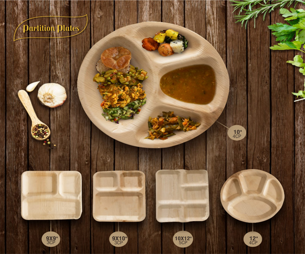 Partition Areca Plate